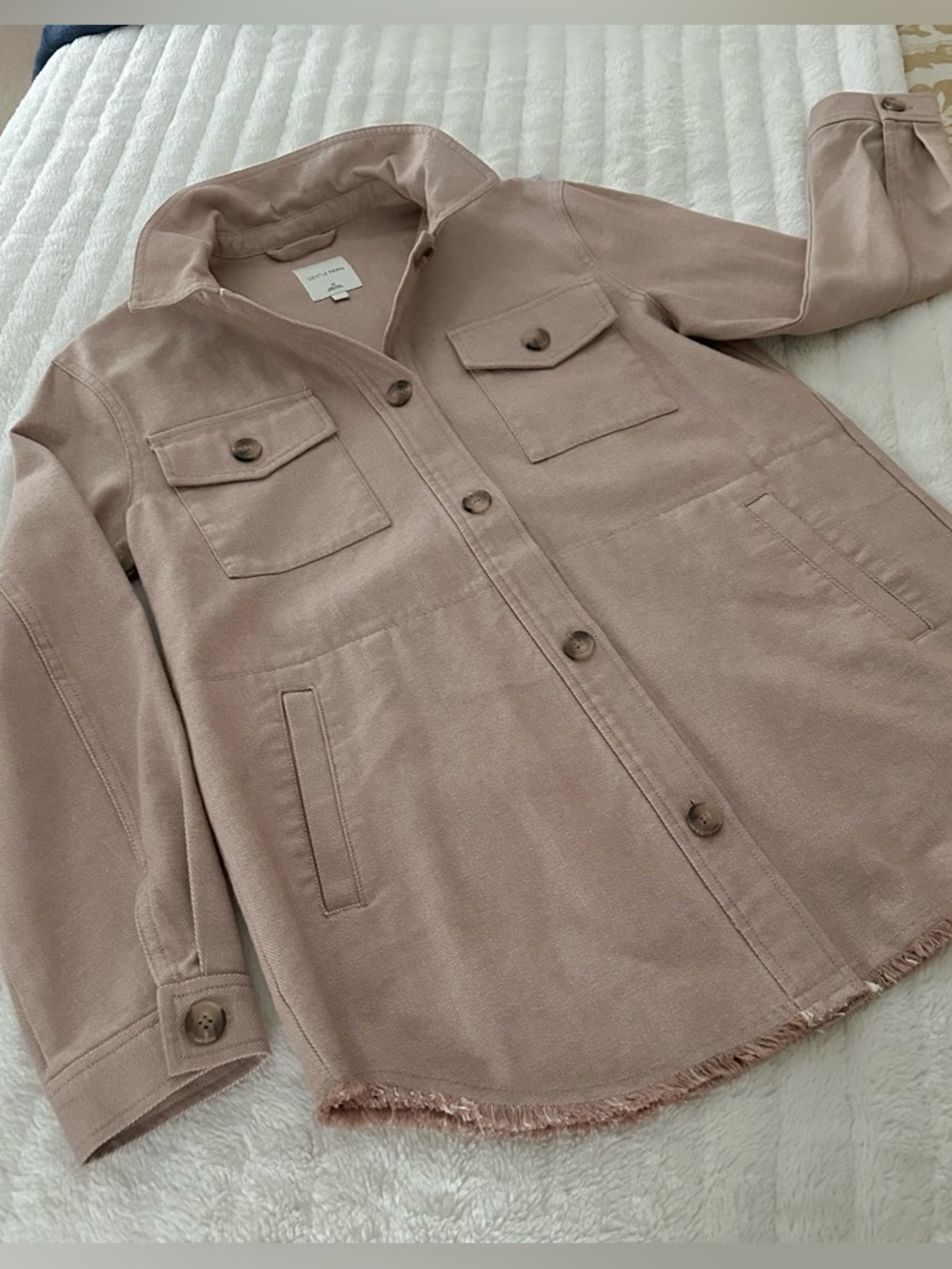 NWOT Gentle Fawn Berlin Jacket W/Fringed Hem